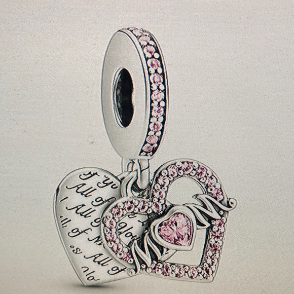 Pandora Jewelry - Pandora Silver Bracelet with Pink Heart Charm